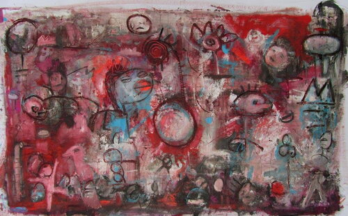 Waiting for a kiss von Reinhard Stammer, Malerei kaufen auf Singulart