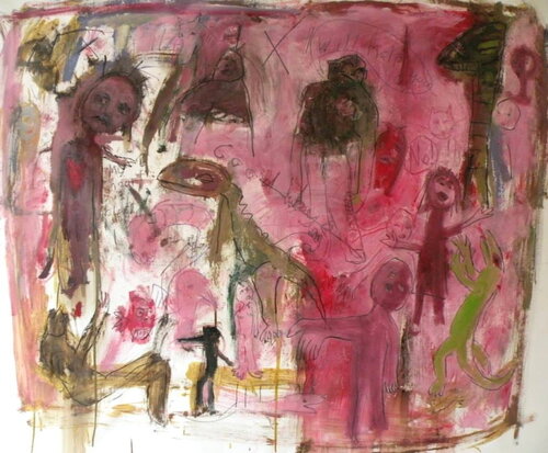 Virgins and dragons 120 x 140 cm 2013 von Reinhard Stammer, Malerei kaufen auf Singulart