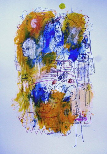 Back on earth by Reinhard Stammer, Work on Paper for Sale on Singulart