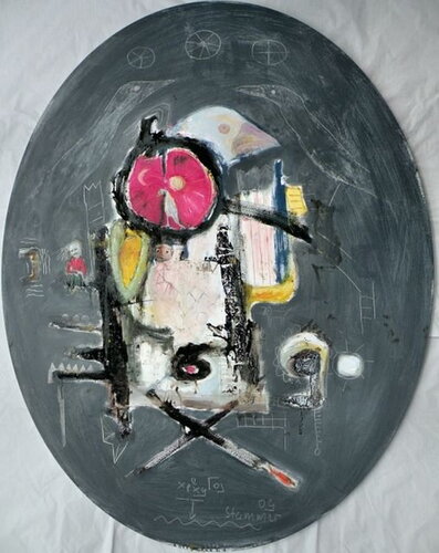 The Lord was not pleased with the result of his work by Reinhard Stammer, Painting for Sale on Singulart