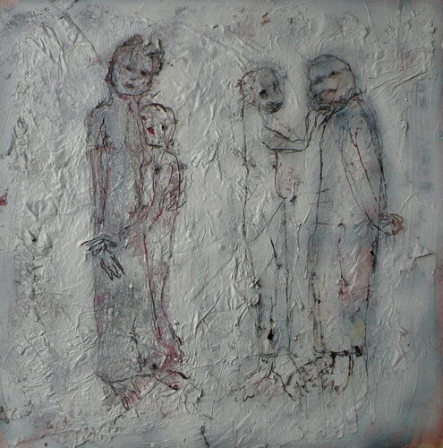 Lovers 50 x 50 cm by Reinhard Stammer, Work on Paper for Sale on Singulart