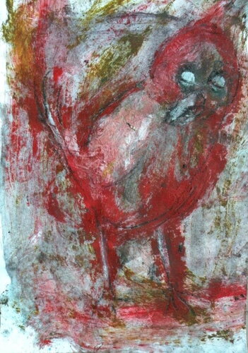 Little red rooster by Reinhard Stammer, Work on Paper for Sale on Singulart