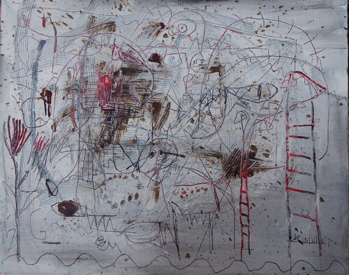5G will destroy you de Reinhard Stammer, Pintura a la venta en Singulart