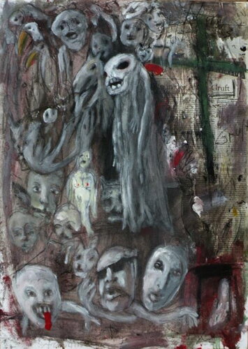 Beings II 70 x 50 cm 2012 par Reinhard Stammer, Peinture en vente sur Singulart