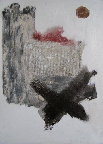 Full moon over town 70 x 50 cm 2015 van Reinhard Stammer, Schilderij te koop op Singulart