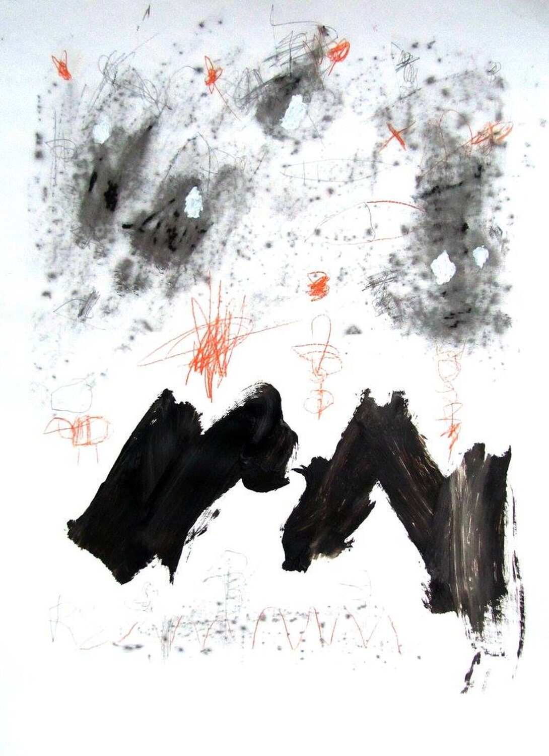 Black waves Reinhard Stammer Werk op papier te koop