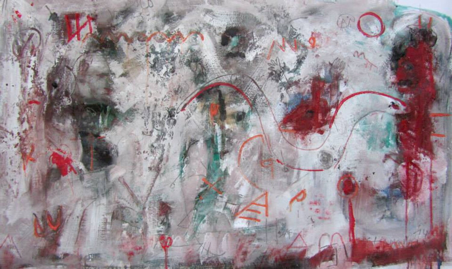 Freaky 75 x 125 cm 2014 Reinhard Stammer Original painting for sale