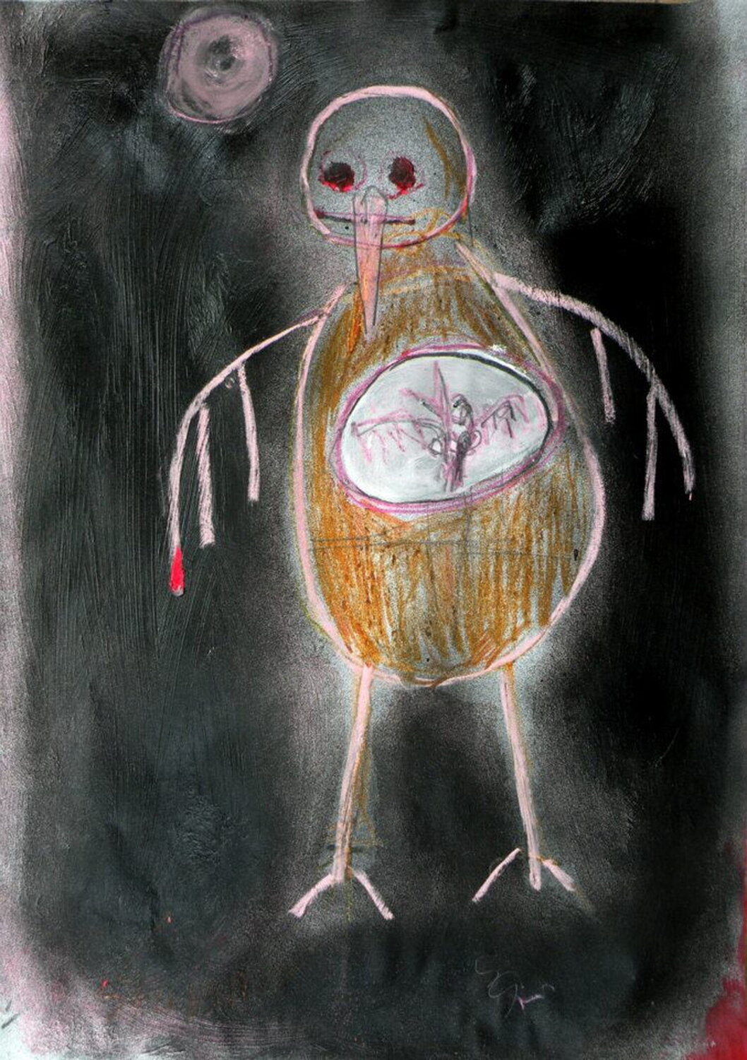 Anatomical study of a small pregnat bird Reinhard Stammer Werk op papier te koop