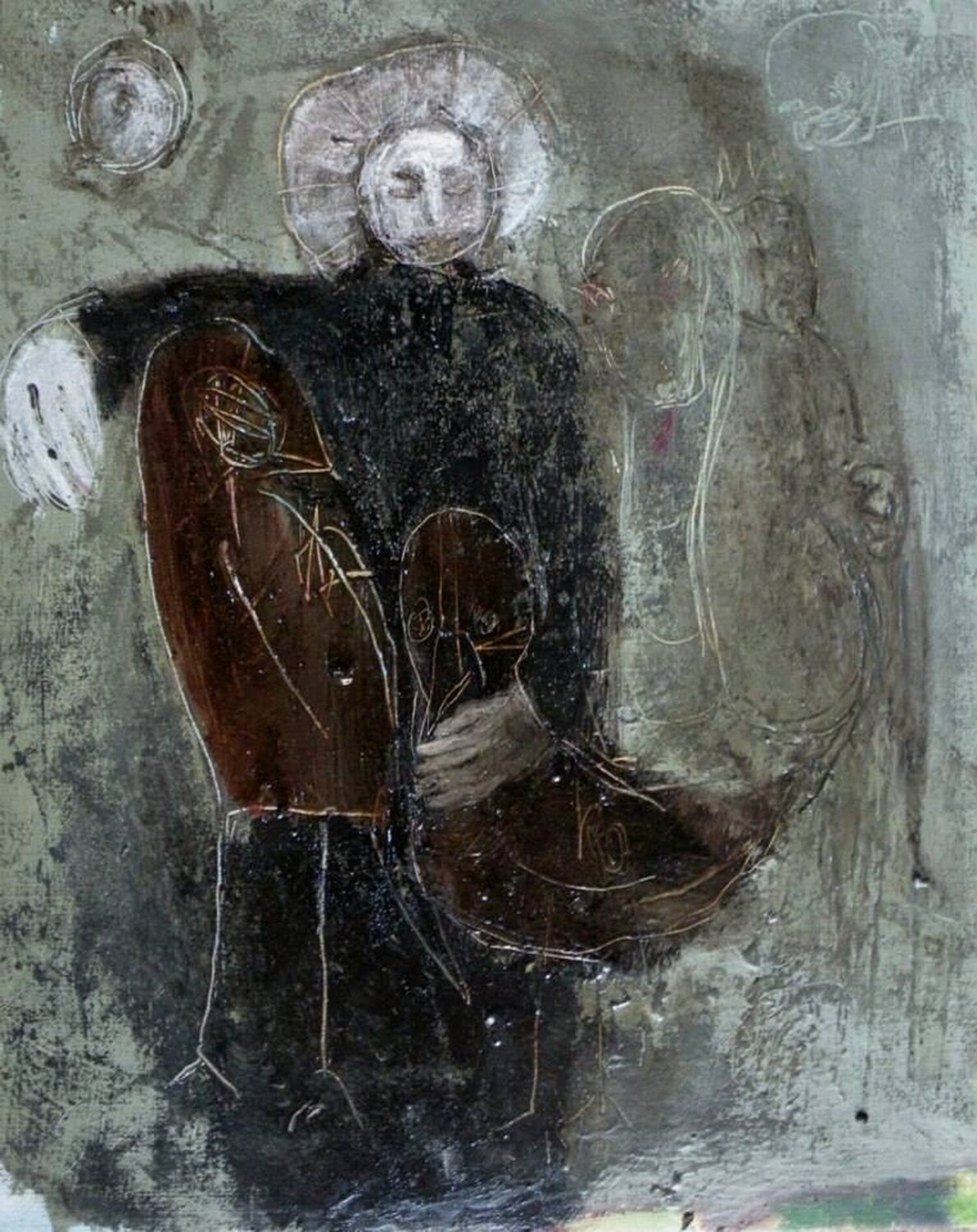 Another holy man Reinhard Stammer Origineel schilderij te koop
