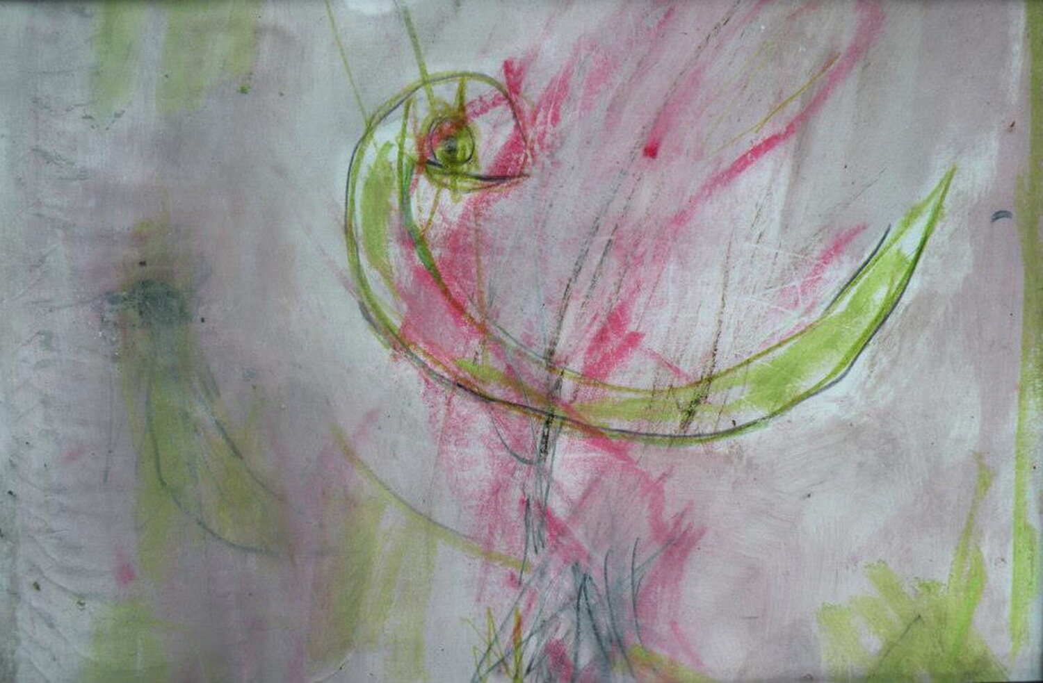 Little snake 19 x 30 cm  on paper 2013 Reinhard Stammer Werk auf Papier zu verkaufen