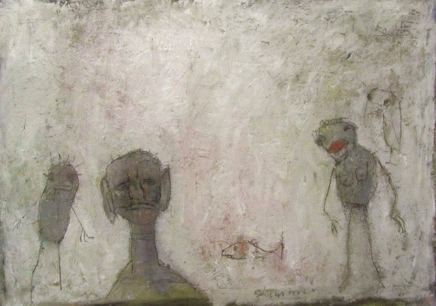 Strange Love 50 x 70 cm 2014 Reinhard Stammer Peinture originale à vendre