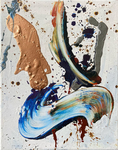 Oops, I Painted A Rocket de Fabienne Moon, Pintura a la venta en Singulart