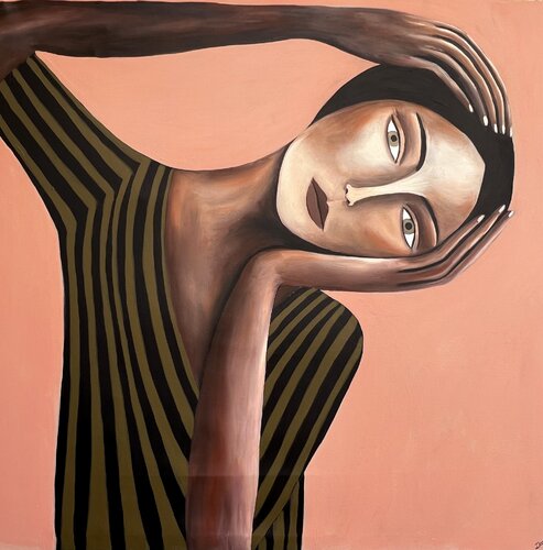 Resting Inside Myself di Dominika Luszcz, Pittura in vendita su Singulart
