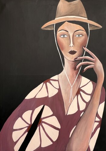 She Knows di Dominika Luszcz, Pittura in vendita su Singulart