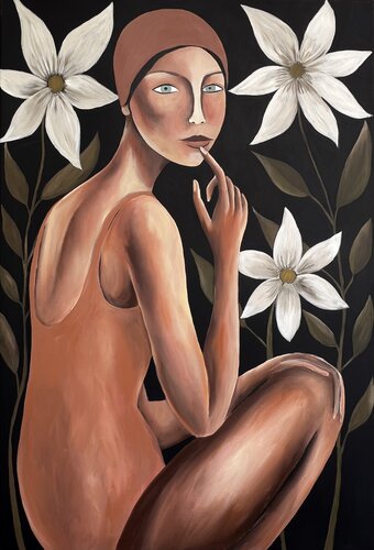 She Remains di Dominika Luszcz, Pittura in vendita su Singulart
