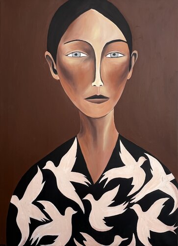 Stillness Within di Dominika Luszcz, Pittura in vendita su Singulart