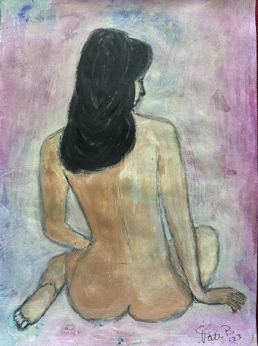 Silent Curves in Pastel van Patti Bailey, Schilderij te koop op Singulart