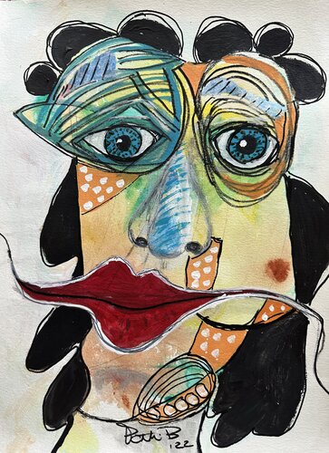 Feeling a Little Funky di Patti Bailey, Opera su carta in vendita su Singulart