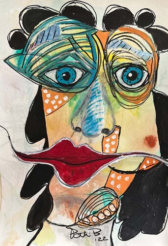 Feeling a Little Funky van Patti Bailey, Werk op papier te koop op Singulart