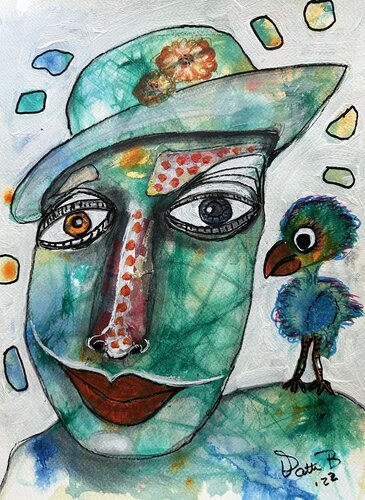 Don't it Make My Brown Eyes Blue de Patti Bailey, Obra en papel a la venta en Singulart