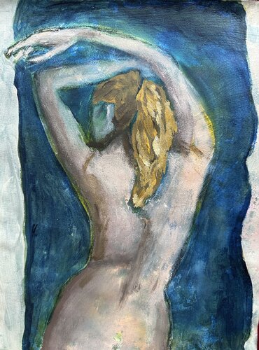 Asleep at the Beach by Patti Bailey, Work on Paper for Sale on Singulart