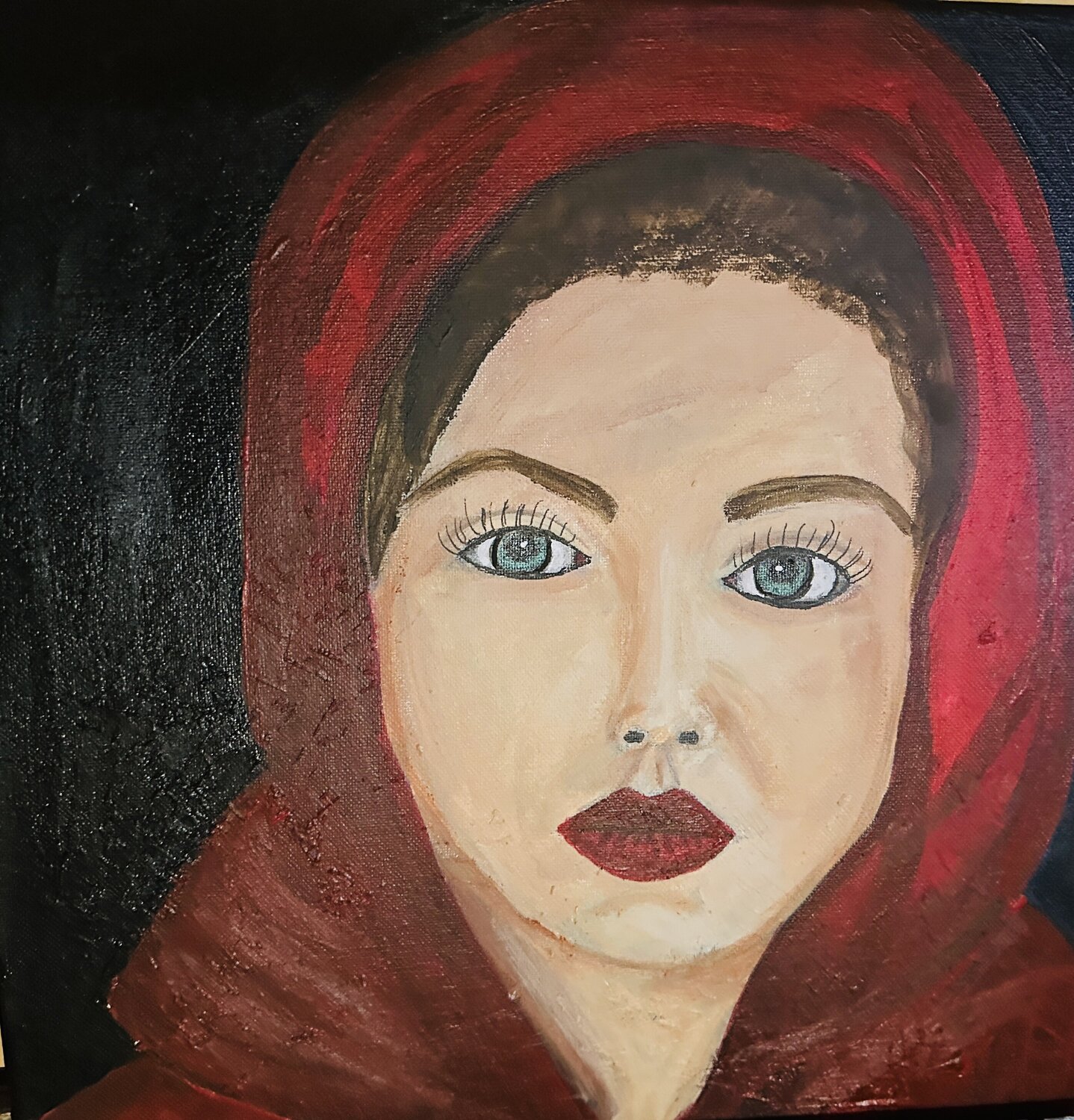 Woman in Red Cape Patti Bailey