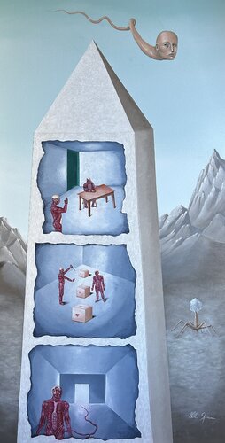 The vertical temple de Marco Sperini, Pintura a la venta en Singulart