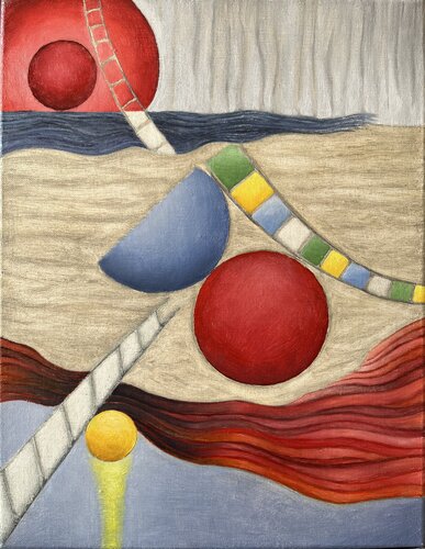 l'espace, les formes et les couleurs, 4 von Guillaine Querrien, Malerei kaufen auf Singulart