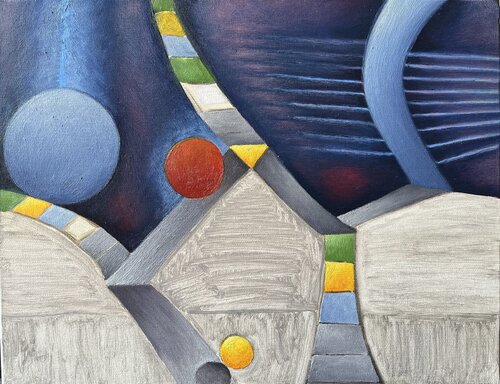 Espace, formes, couleurs 1 von Guillaine Querrien, Malerei kaufen auf Singulart