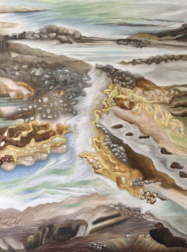 Estran by Guillaine Querrien, Painting for Sale on Singulart
