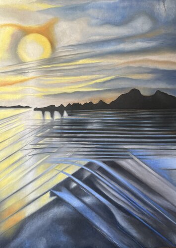 Les lignes bleues de Guillaine Querrien, Pintura a la venta en Singulart