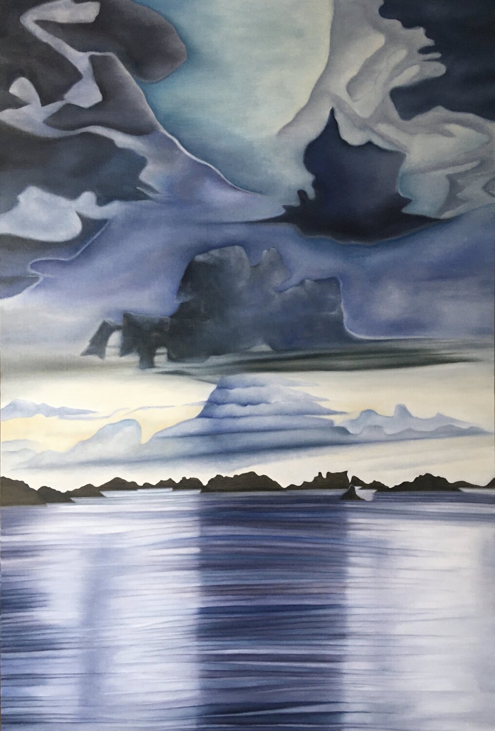 Reflets du soir Guillaine Querrien Pintura original en venta