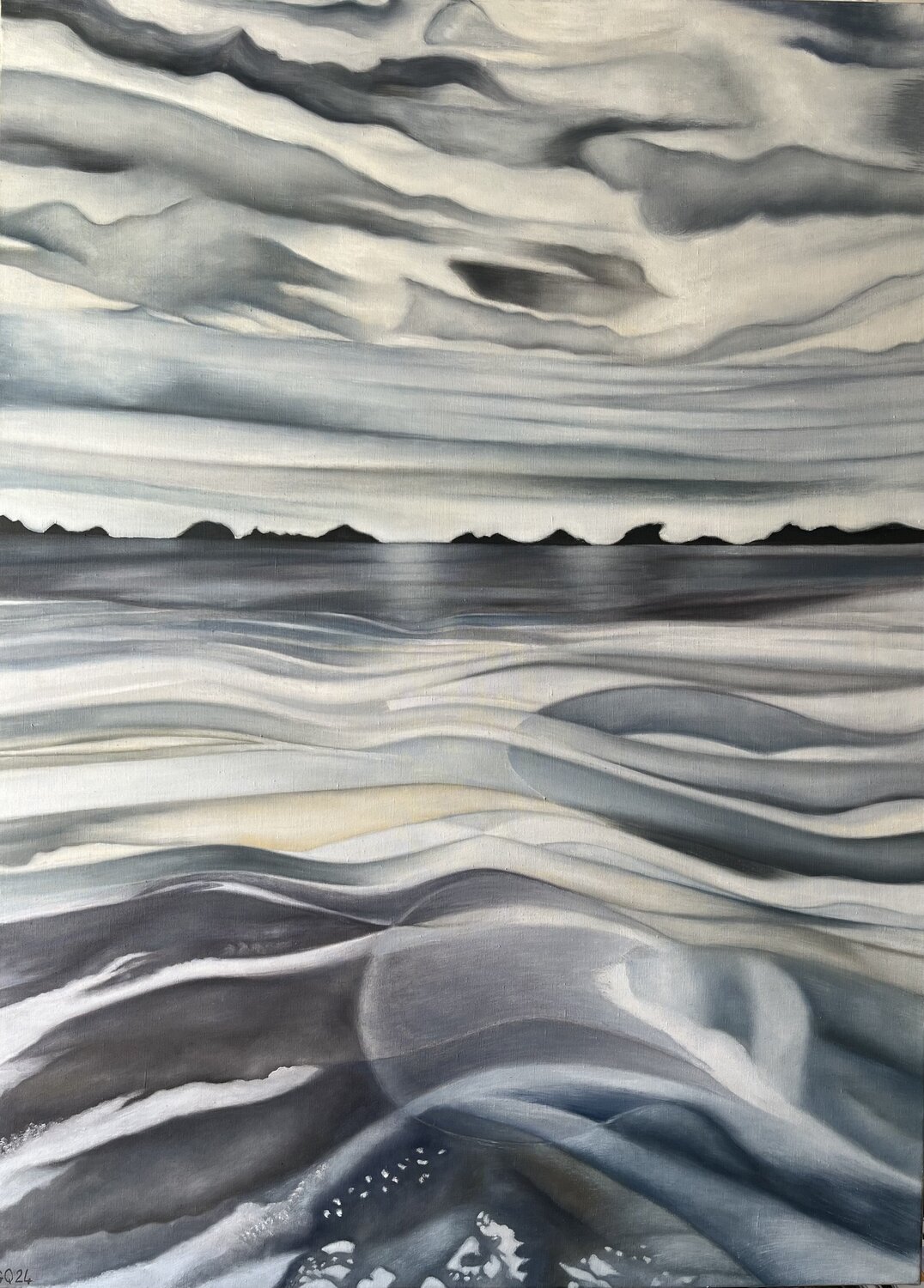 Tous les gris Guillaine Querrien Pintura original en venta