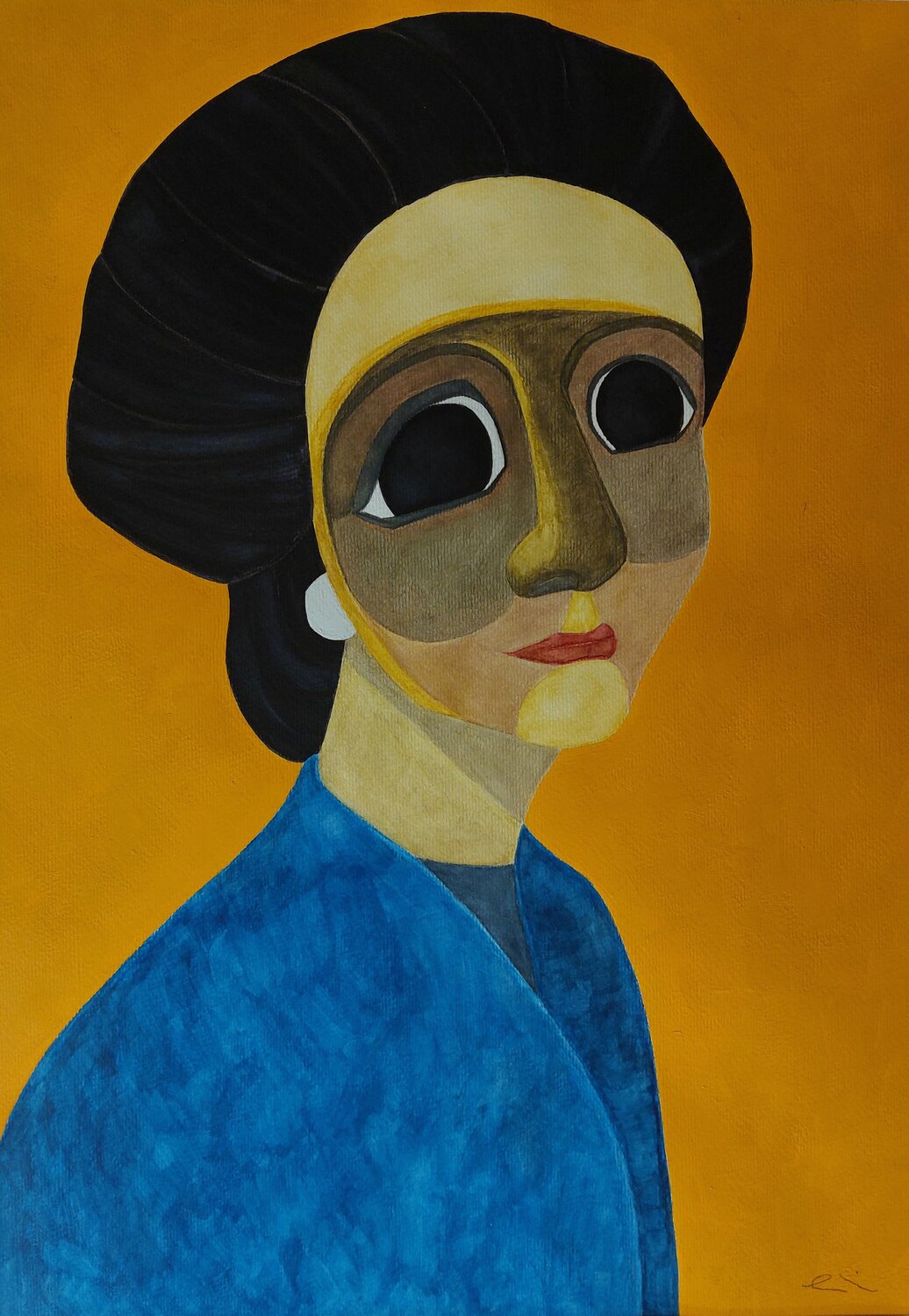 La Signora Linda Francesca Cittadini Origineel schilderij te koop