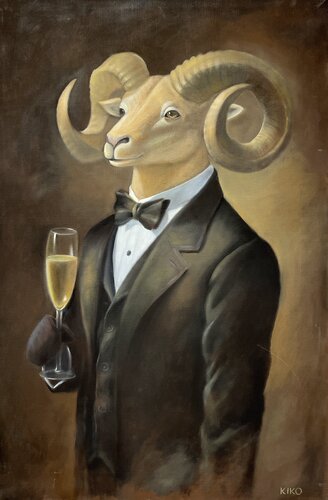 Cocktail party by Kiko Perotti, Painting for Sale on Singulart