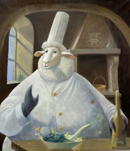 Leccornie vegetariane by Kiko Perotti, Painting for Sale on Singulart