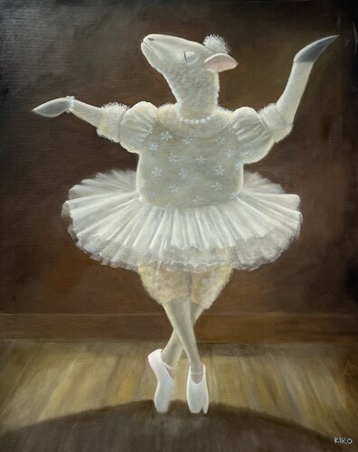 Prova di ballo by Kiko Perotti, Painting for Sale on Singulart