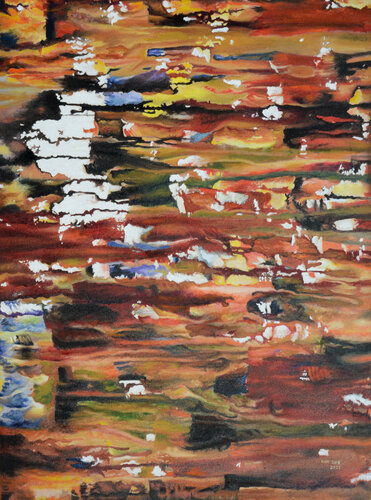 Gems in receding waters - III de Vinay Sane, Pintura a la venta en Singulart
