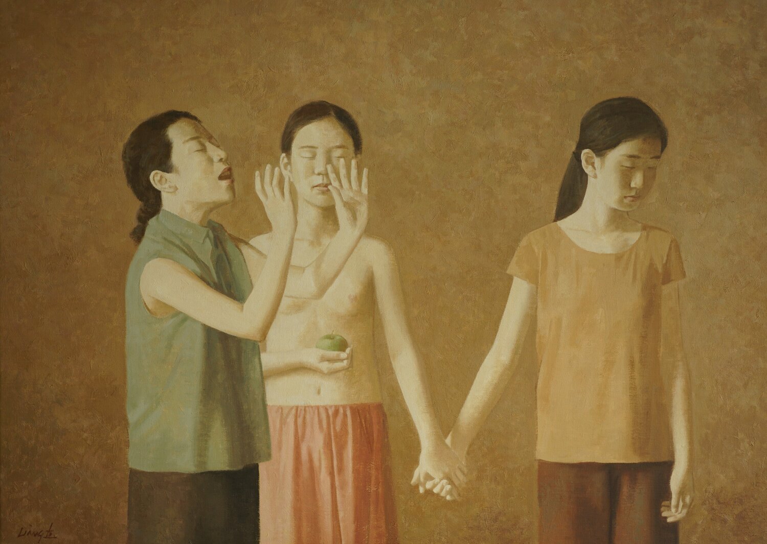 Three women Qiangli Liang Pintura original en venta