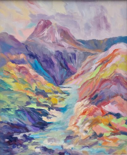 Secret Colours Of The Mountains par Philippa Headley, Peinture en vente sur Singulart