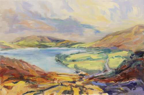 Midday Colours Circling Around par Philippa Headley, Peinture en vente sur Singulart
