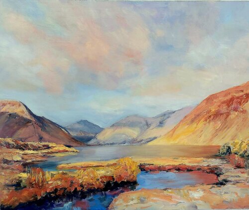 olours Illuminating The Valley par Philippa Headley, Peinture en vente sur Singulart