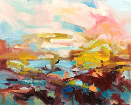 Seeking The Shoreline di Philippa Headley, Pittura in vendita su Singulart