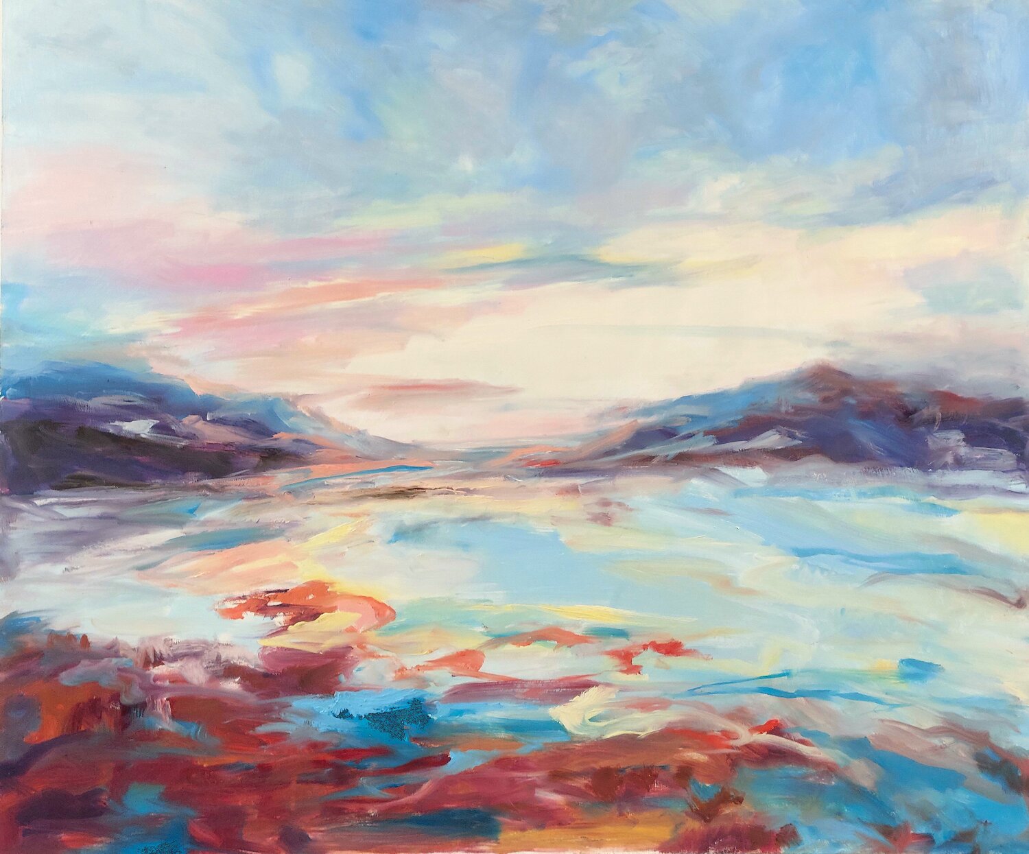 And So The Day Begins Philippa Headley Original painting for sale