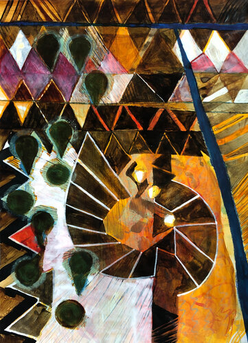 From my Nile studio by Phoebe Lesch, Drawing for Sale on Singulart