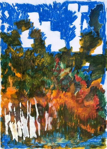 From my Nile studio by Phoebe Lesch, Drawing for Sale on Singulart
