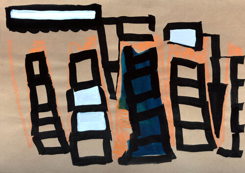 From my Nile studio by Phoebe Lesch, Drawing for Sale on Singulart
