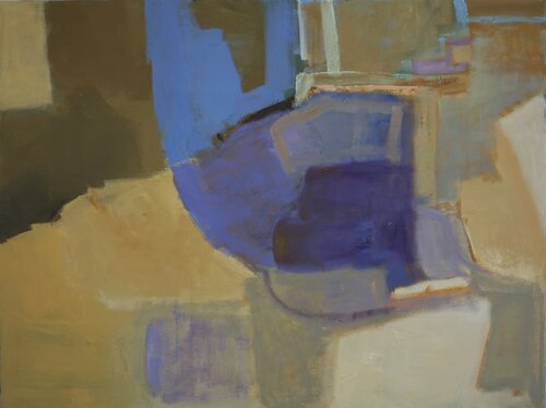 St Ives.  Walls and Shadows. di Caroline Hall, Pittura in vendita su Singulart