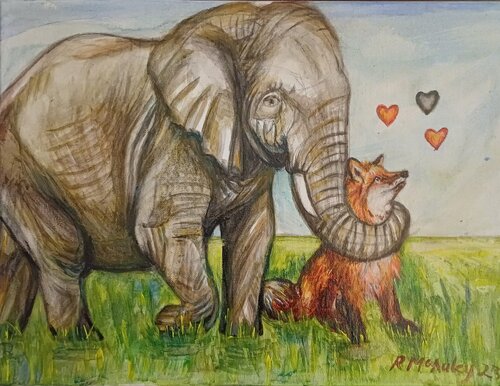 BROTHERLY LOVE by Rosemary T McAuley, 版画 for Sale on Singulart