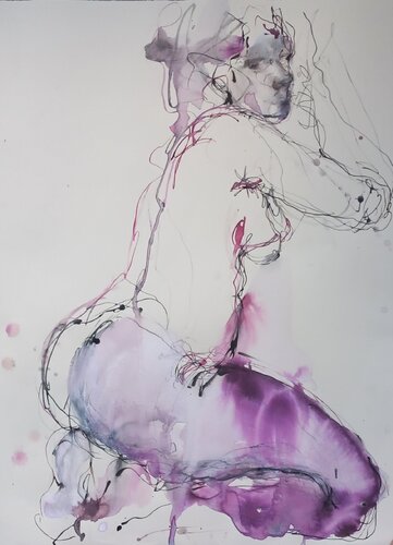 Ines 1 by Marie Saada, Work on Paper for Sale on Singulart